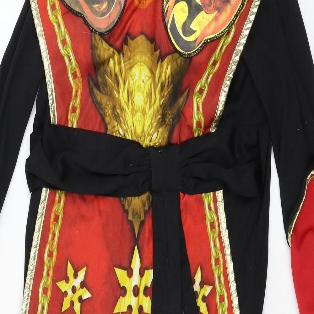 George Boys Black Solid Jersey  One Piece Size 7-8 Years  - Fancy Dress