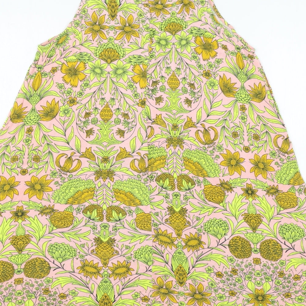 H&M Womens Pink Geometric Jersey Basic Tank Size S