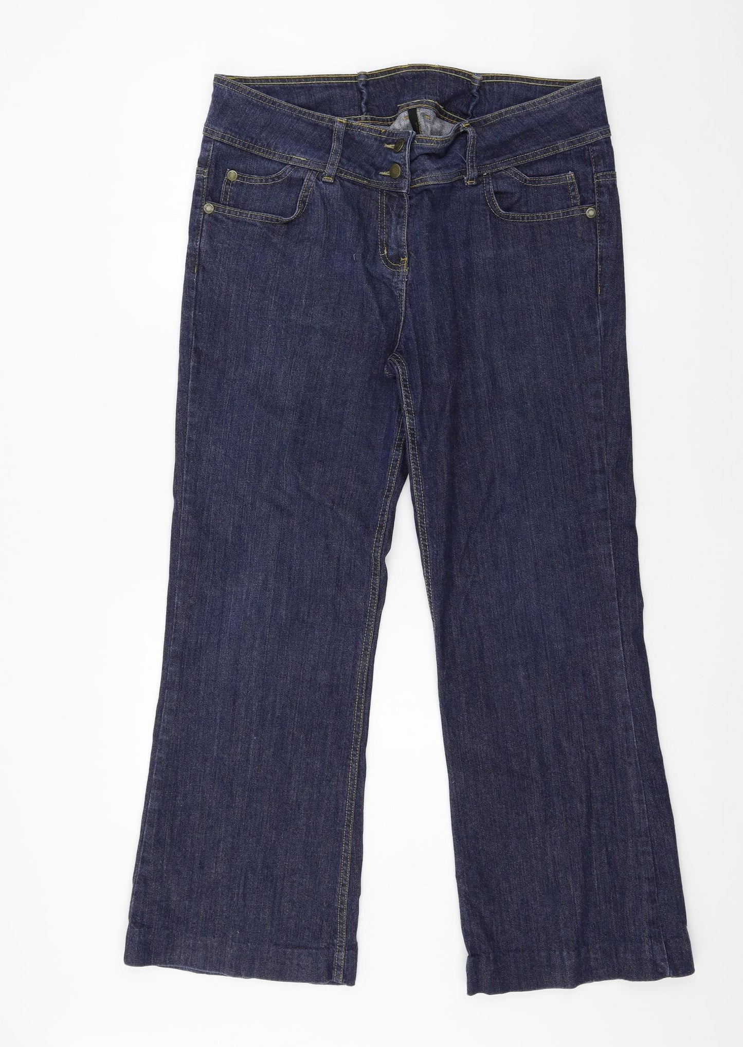 Evie Womens Blue  Denim Straight Jeans Size 18 L29 in