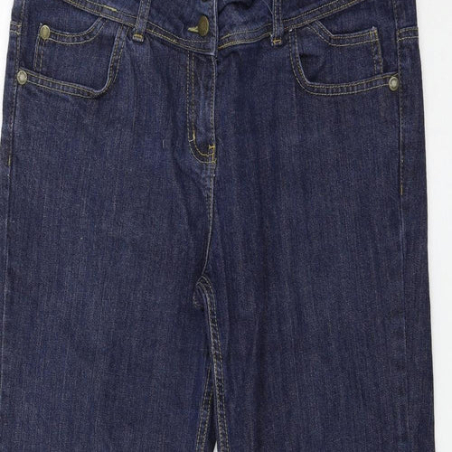 Evie Womens Blue  Denim Straight Jeans Size 18 L29 in