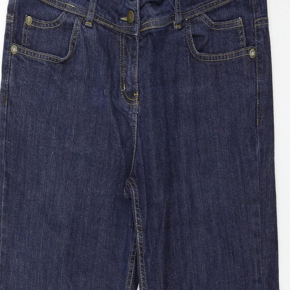Evie Womens Blue  Denim Straight Jeans Size 18 L29 in