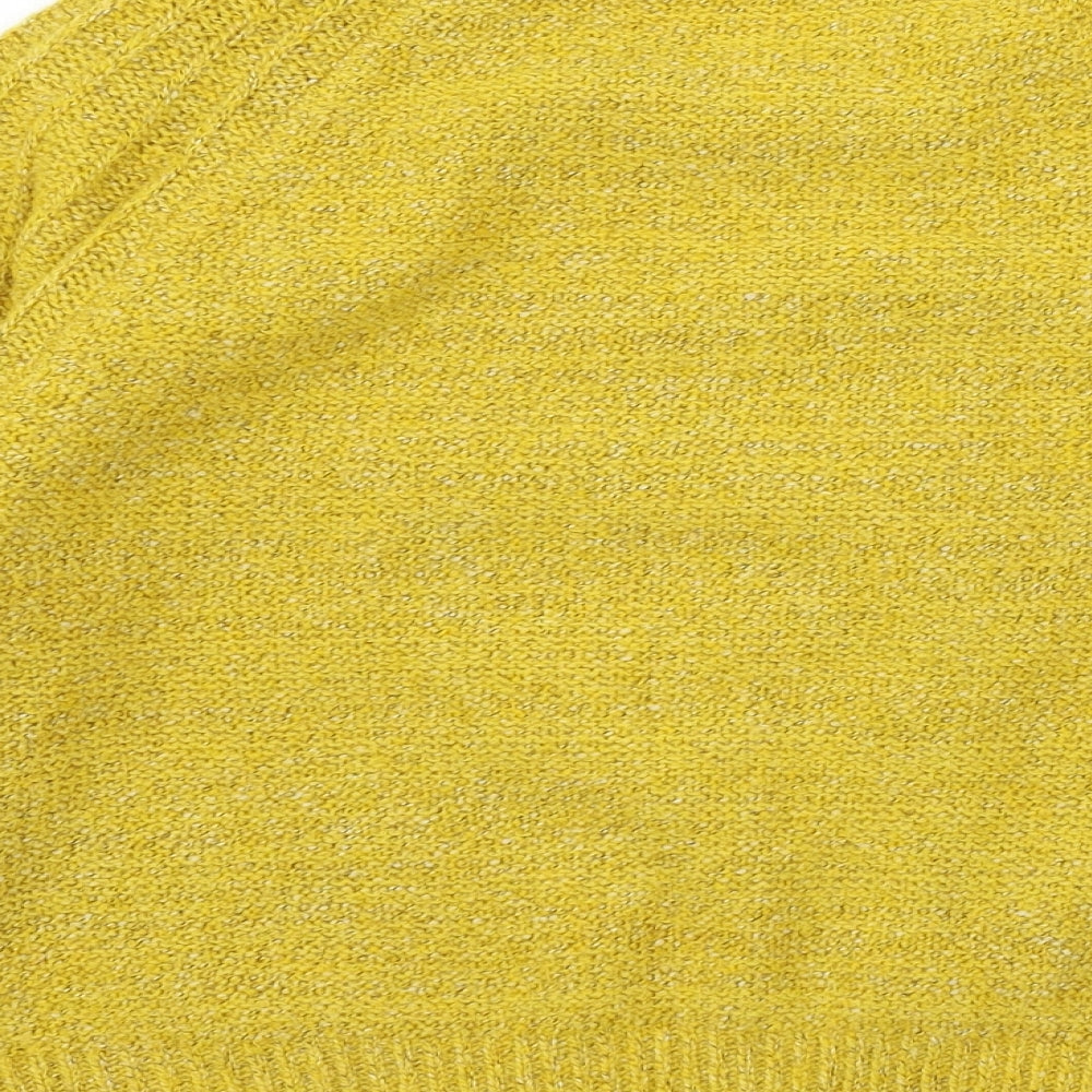 Papaya Womens White  Knit Pullover Jumper Size S