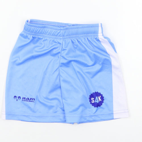 Ram Football Boys Blue  Jersey Sweat Shorts Size 3-4 Years