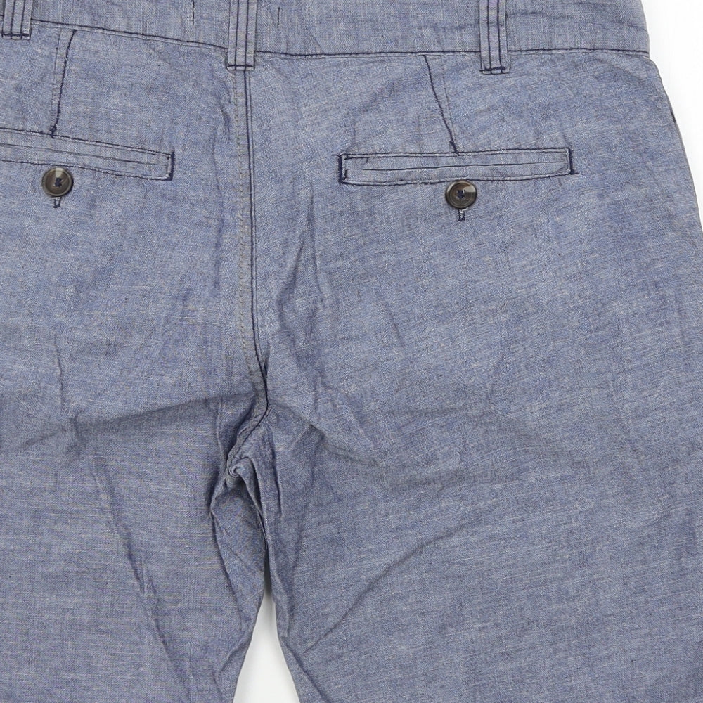 Peacocks Mens Blue   Chino Shorts Size 32 in