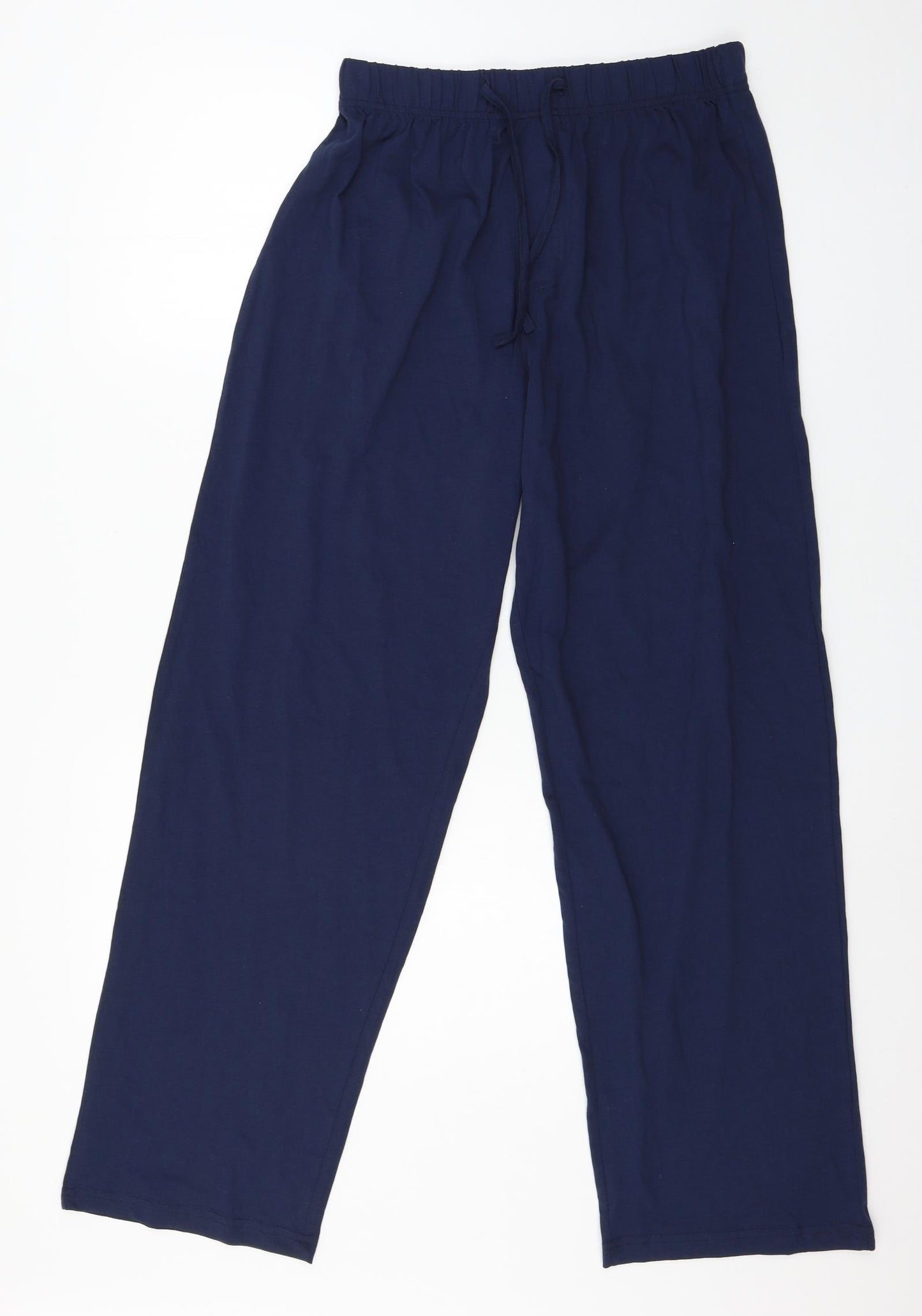 F&F Womens Blue Solid Jersey Capri Pyjama Pants Size M