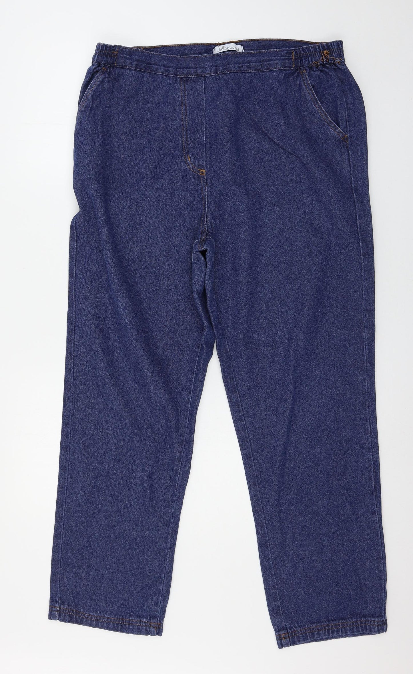 Peacocks Womens Blue  Denim Jegging Jeans Size 18 L27 in