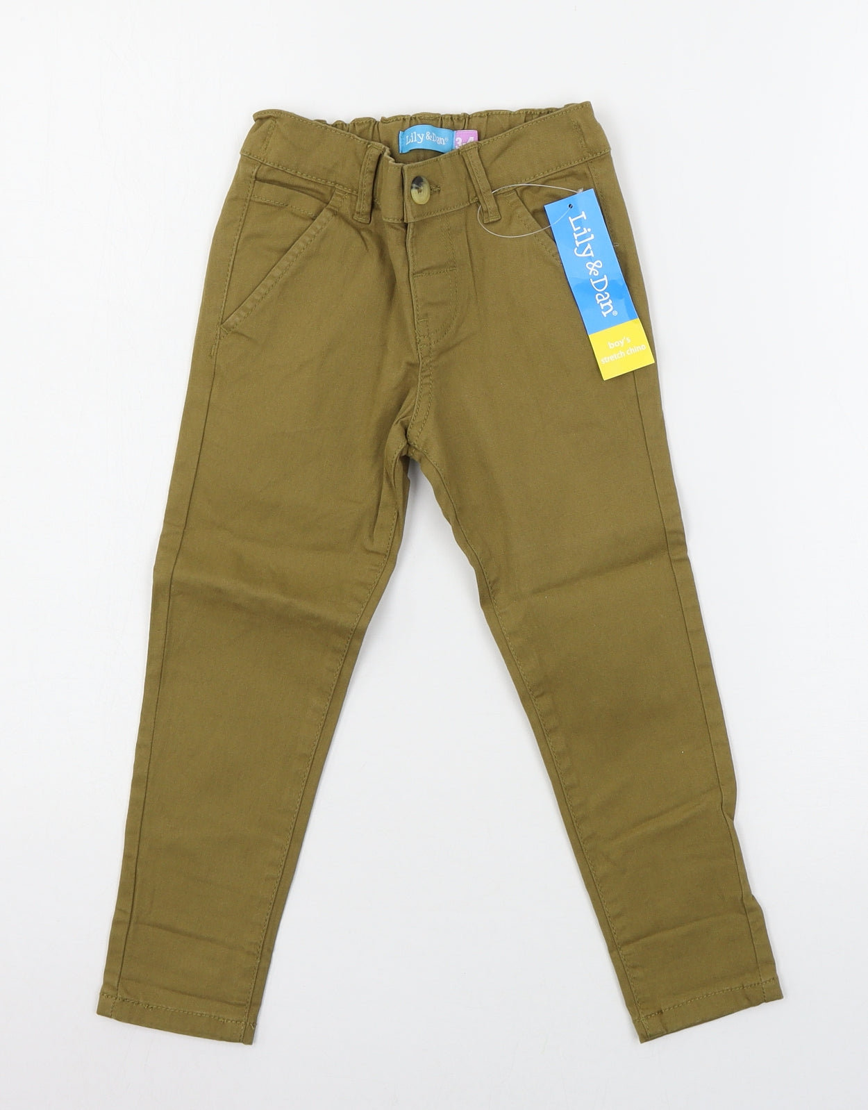 Lily & Dan Boys Brown  Denim Skinny Jeans Size 3-4 Years
