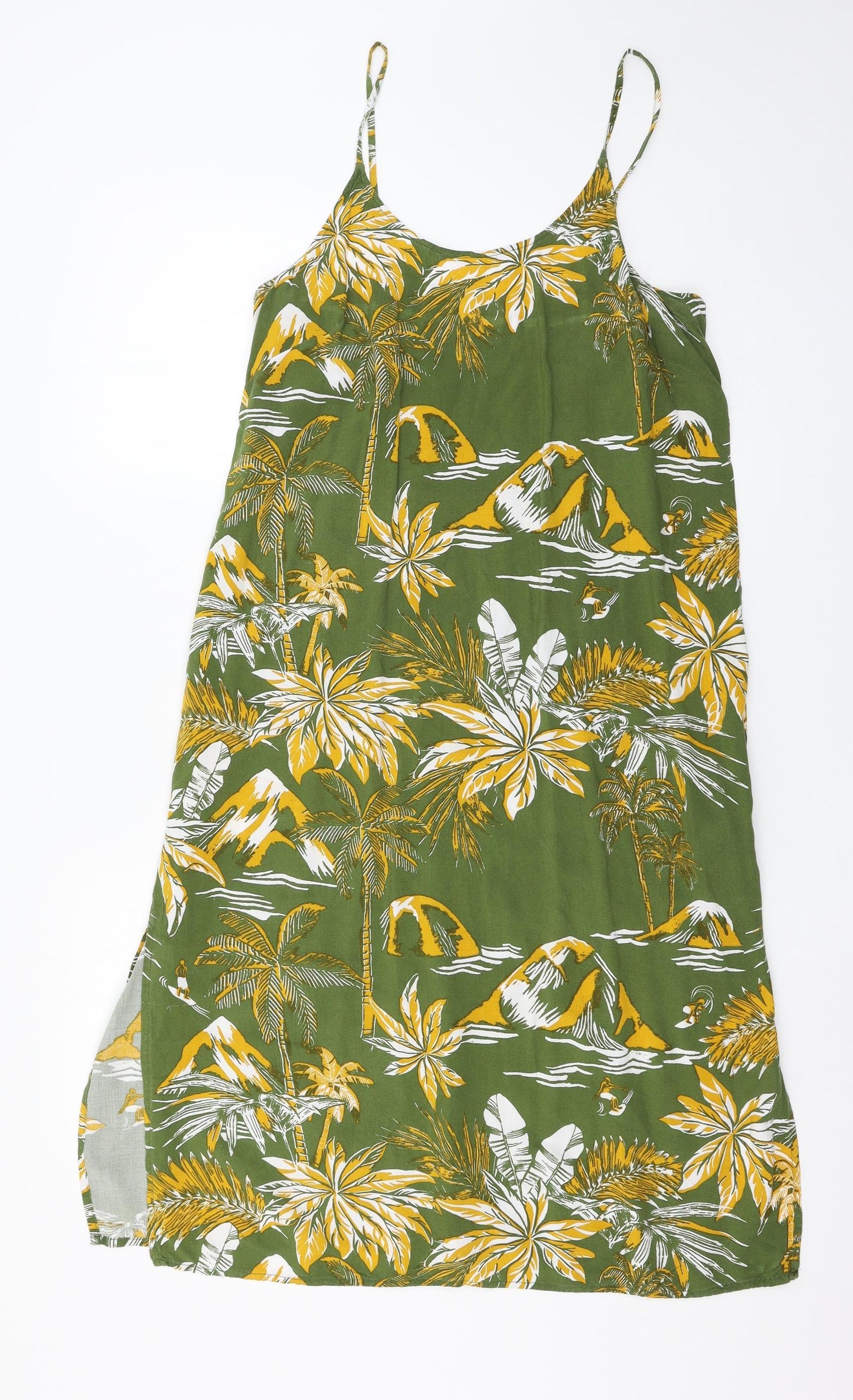 H&M Womens Grey Floral  Slip Dress  Size 12