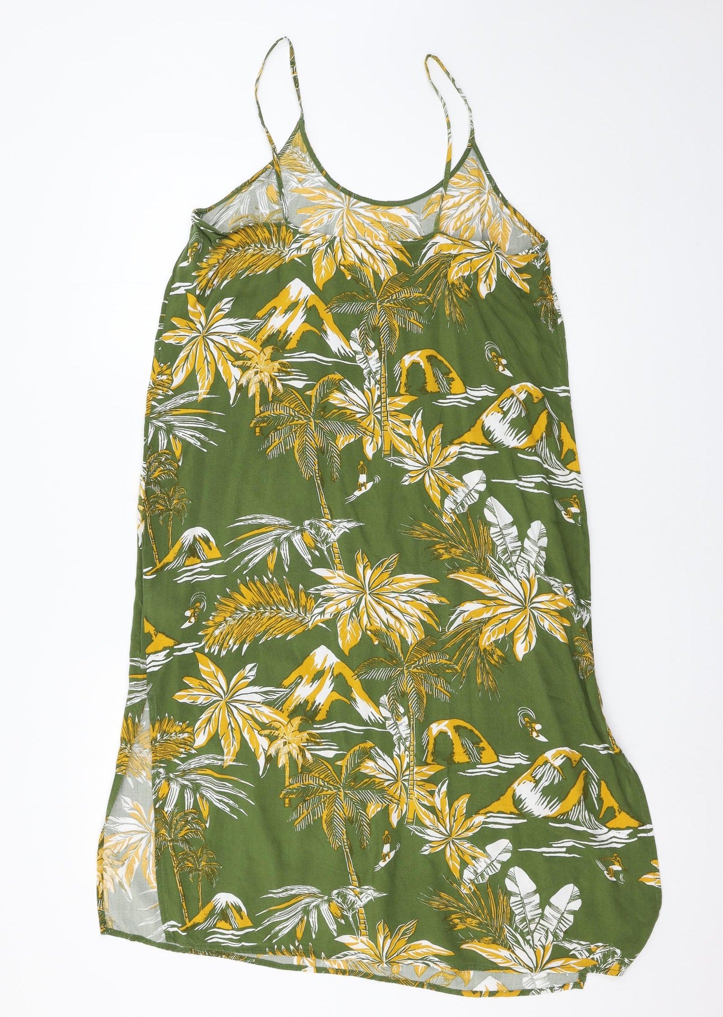 H&M Womens Grey Floral  Slip Dress  Size 12