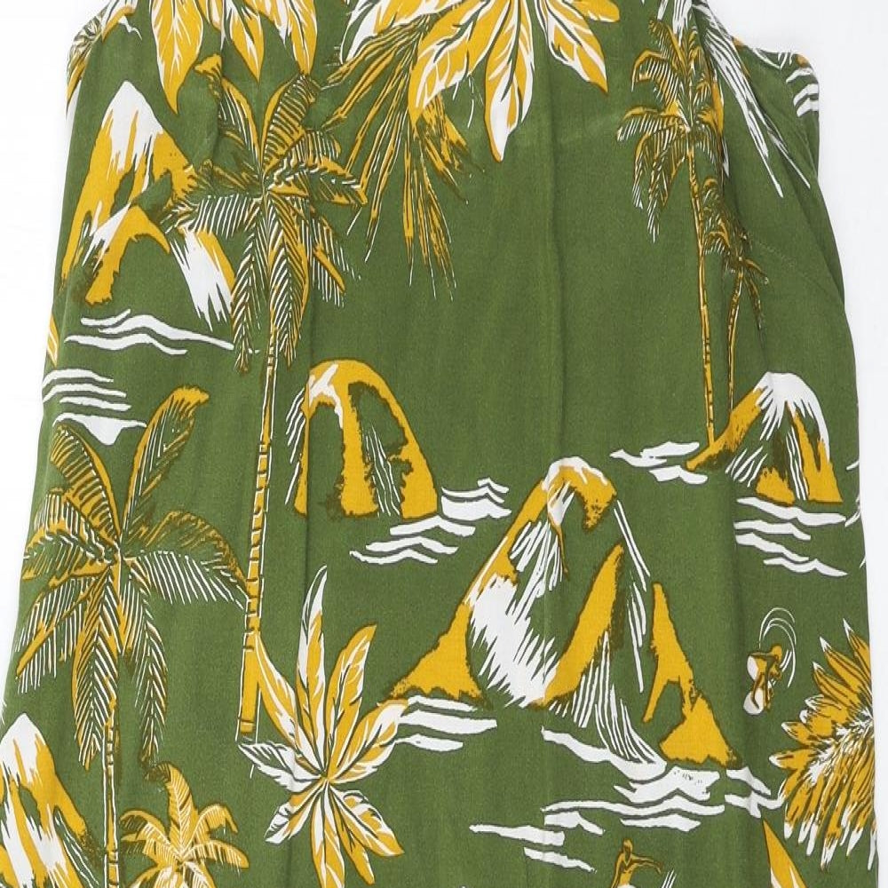 H&M Womens Grey Floral  Slip Dress  Size 12