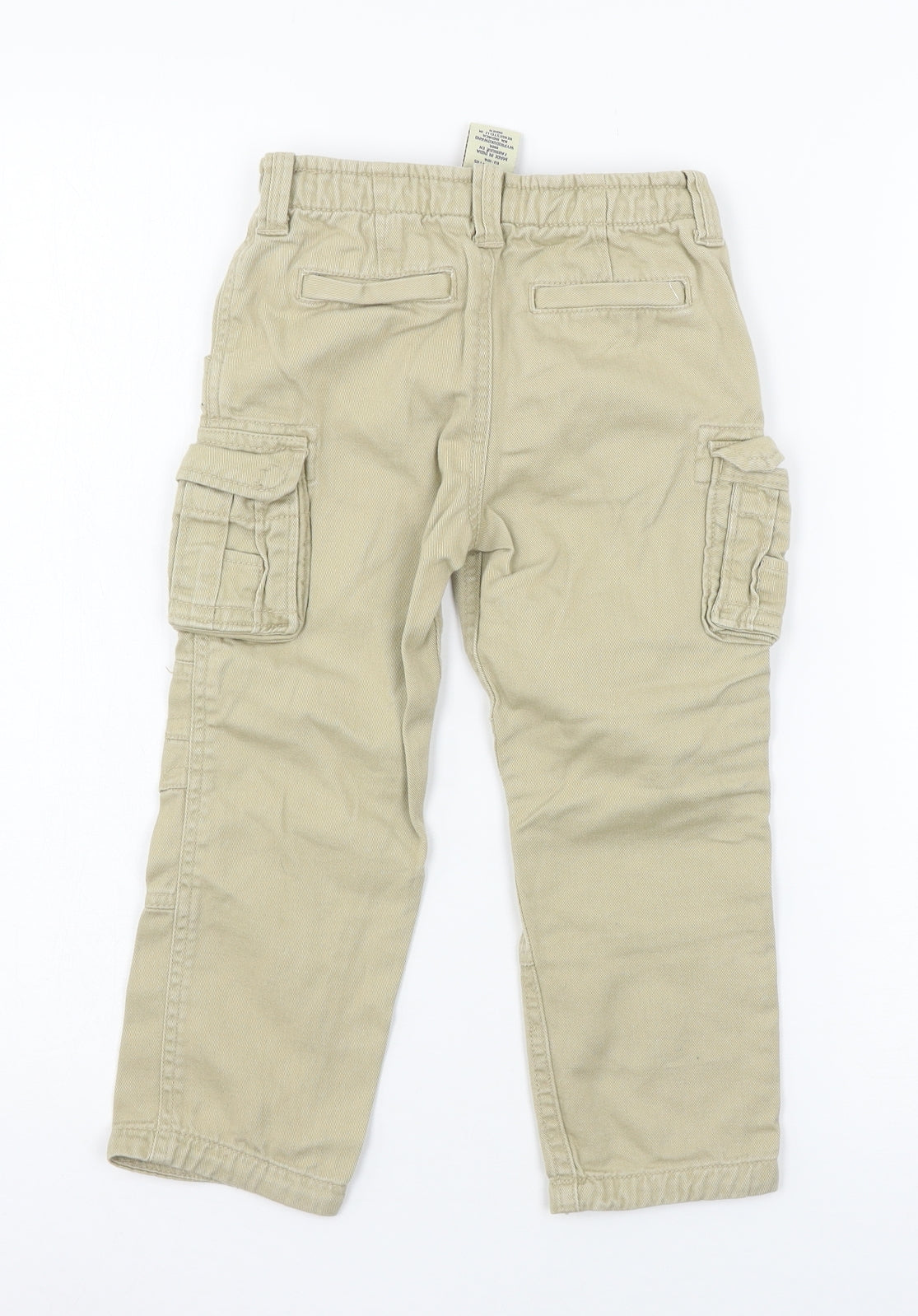 AMX Boys Beige   Cargo Trousers Size 3-4 Years