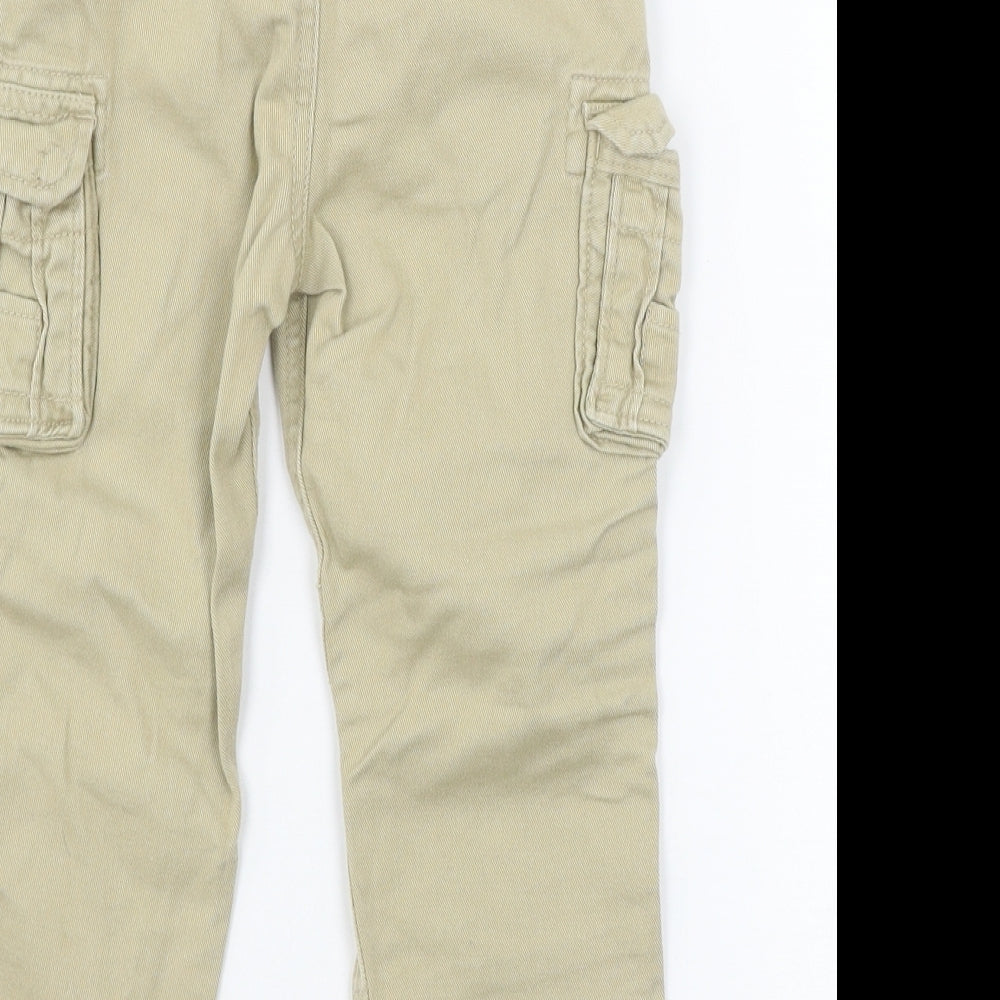 AMX Boys Beige   Cargo Trousers Size 3-4 Years