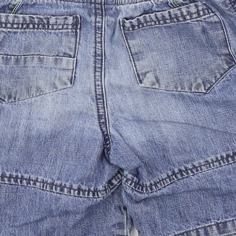 George Boys Blue  Denim Cargo Shorts Size 4-5 Years