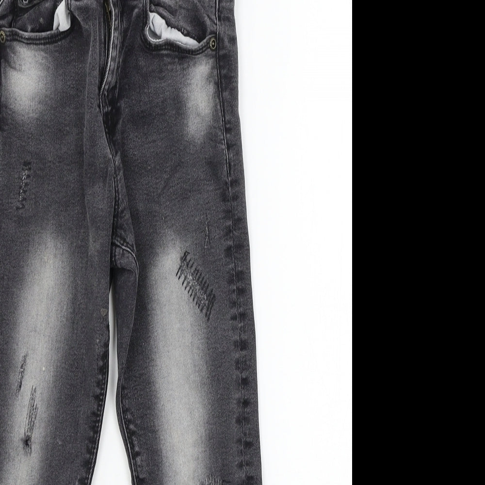 Urban Outlaws Boys Grey  Denim Skinny Jeans Size 6-7 Years