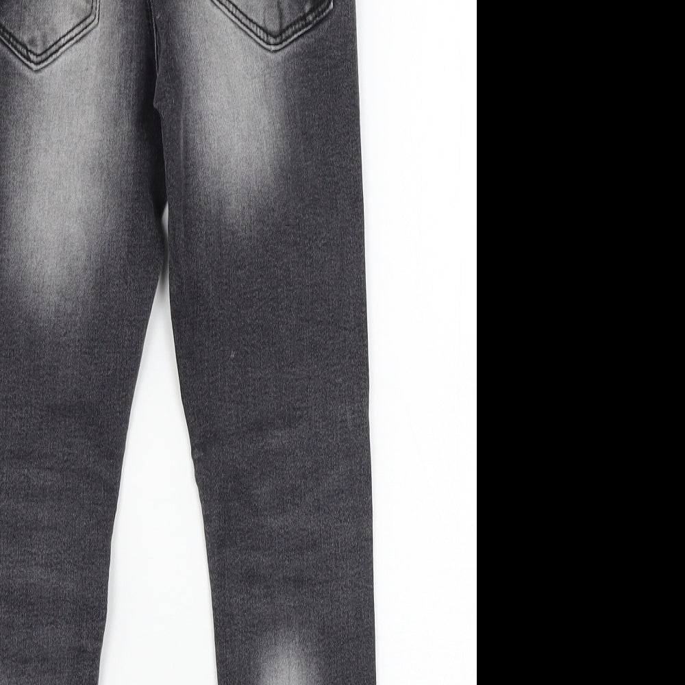 Urban Outlaws Boys Grey  Denim Skinny Jeans Size 6-7 Years