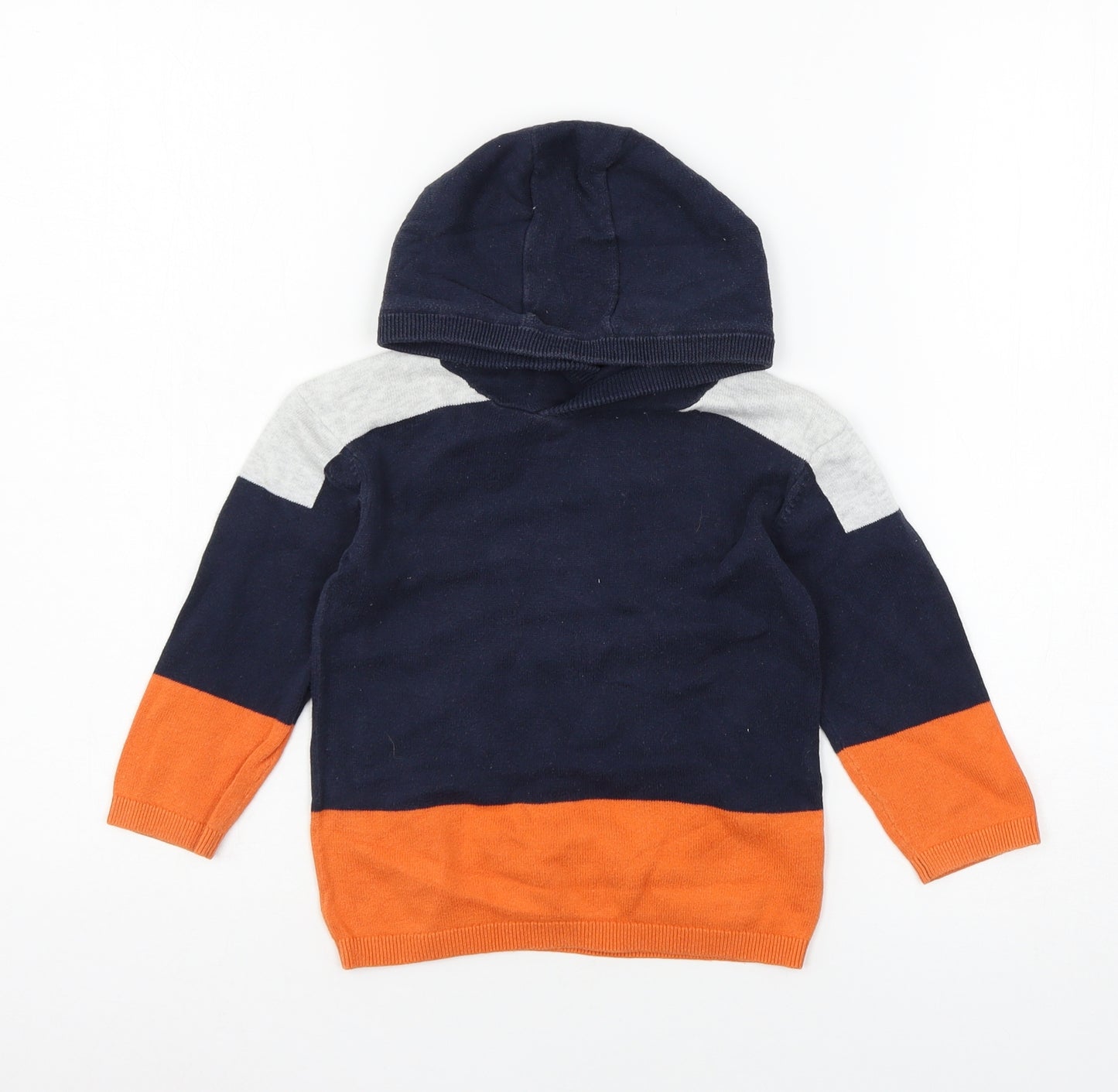NEXT Boys Blue  Knit Pullover Hoodie Size 3 Years