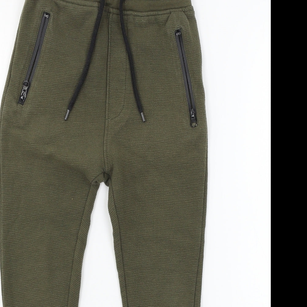 dStruct Boys Green  Jersey Jogger Trousers Size 7-8 Years