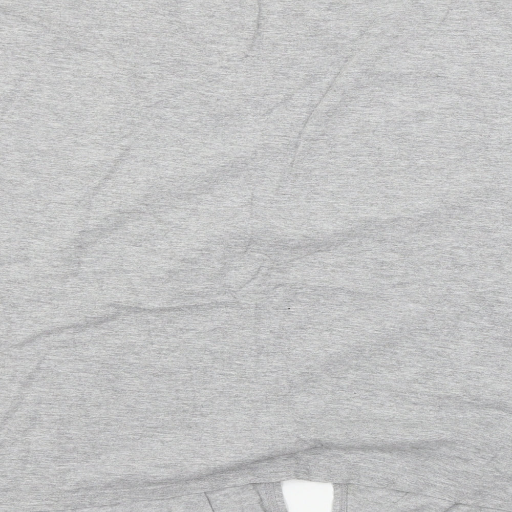 New Look Womens Grey  Jersey Basic T-Shirt Size 16