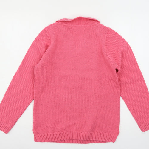 Isle Womens Pink  Knit Pullover Jumper Size 10