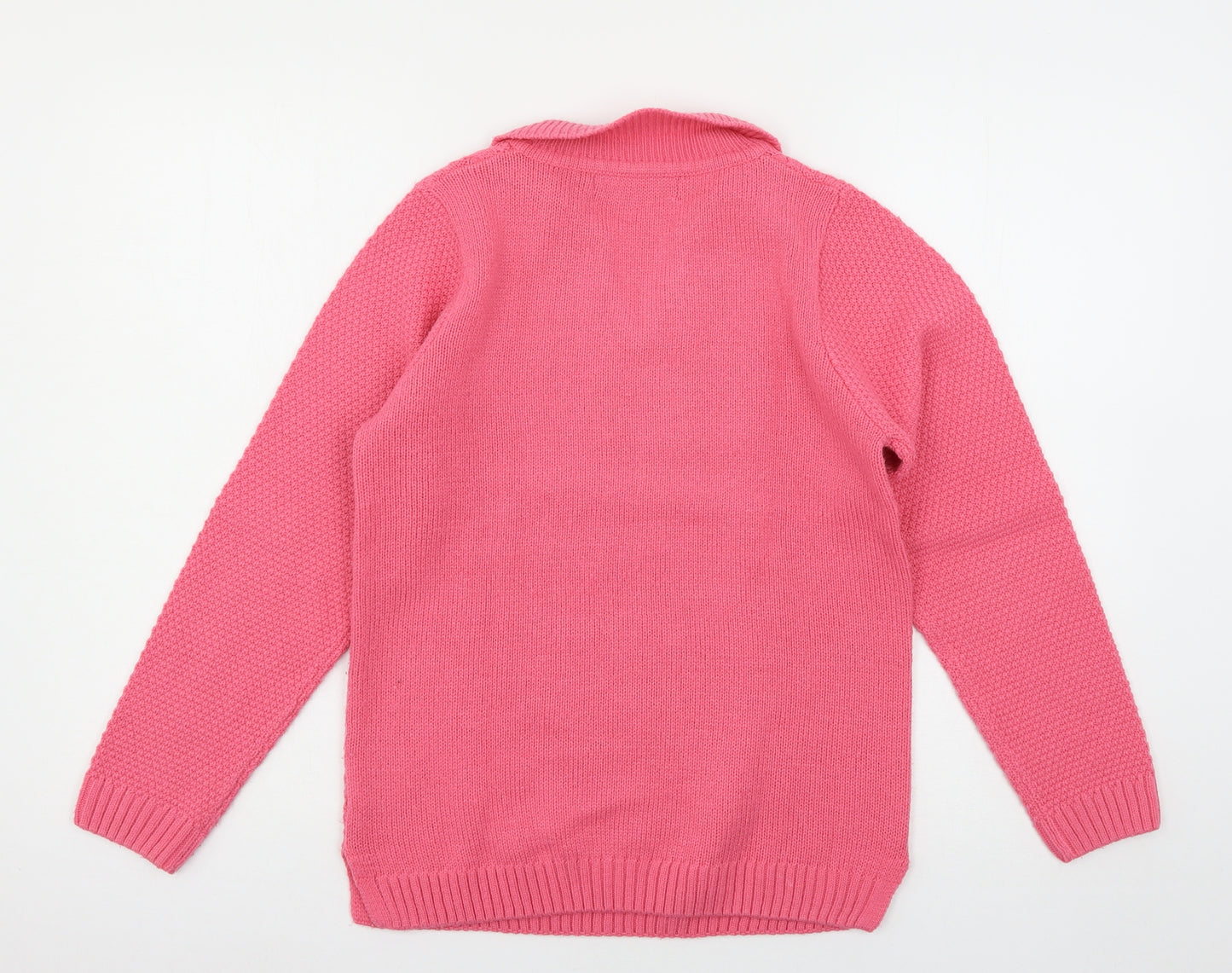 Isle Womens Pink  Knit Pullover Jumper Size 10