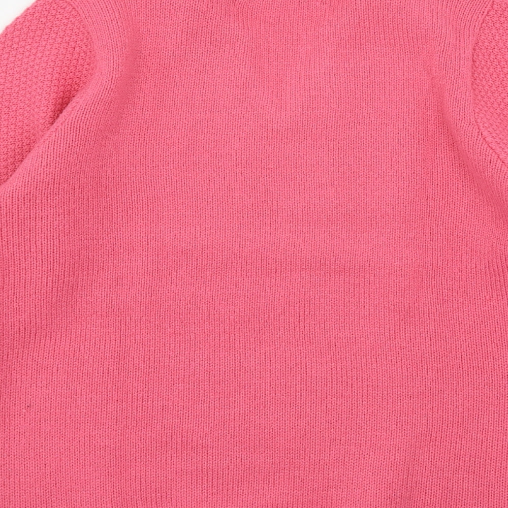 Isle Womens Pink  Knit Pullover Jumper Size 10