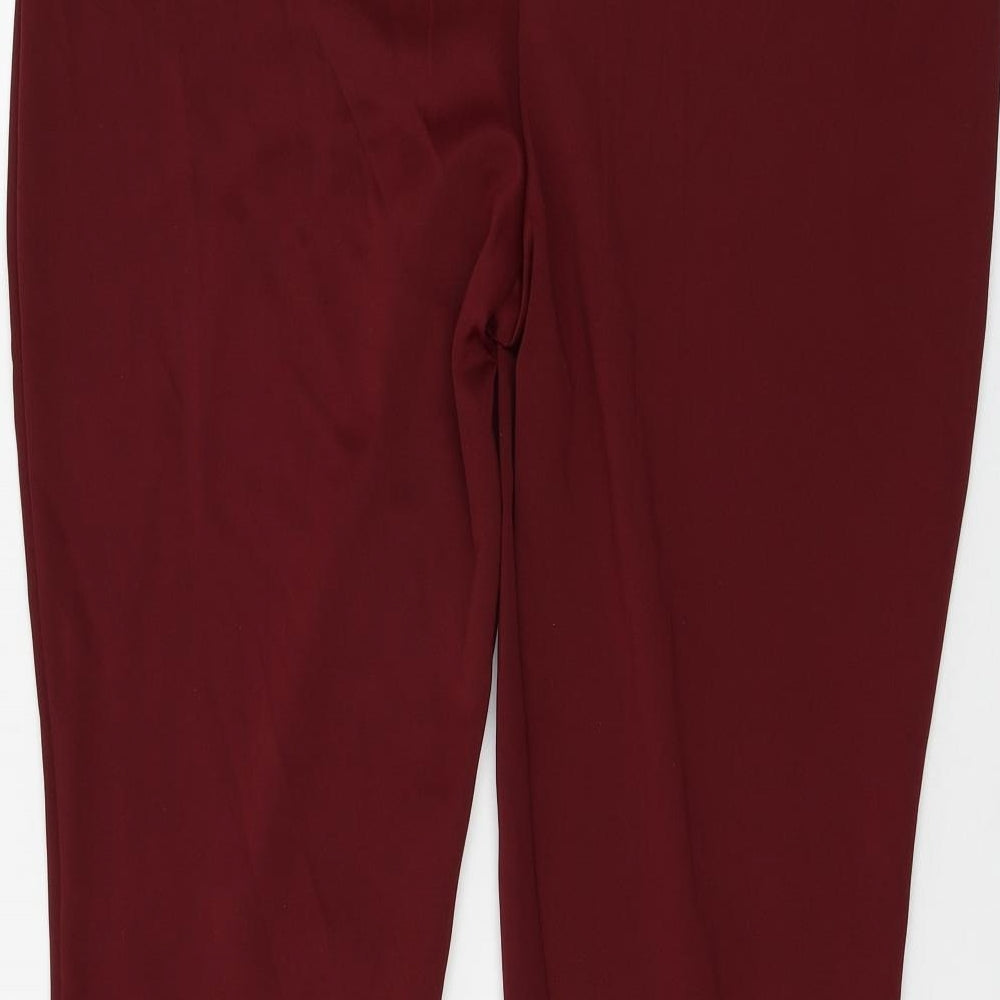 Select Womens Red  Jersey Trousers  Size 18 L25 in