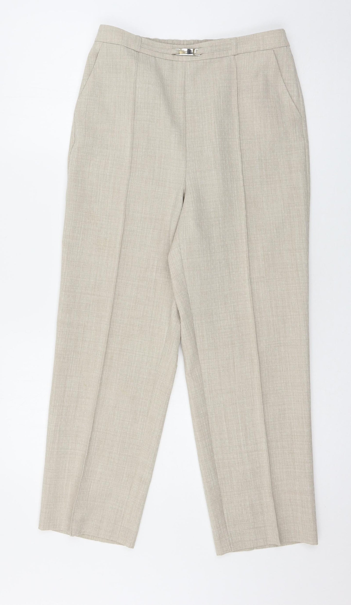 Honor Milburn Womens Ivory   Trousers  Size 10 L25 in