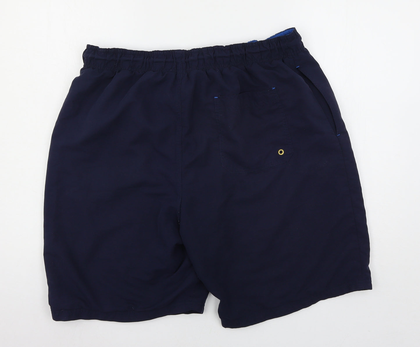 McKenzie Mens Blue Geometric  Sweat Shorts Size 2XL
