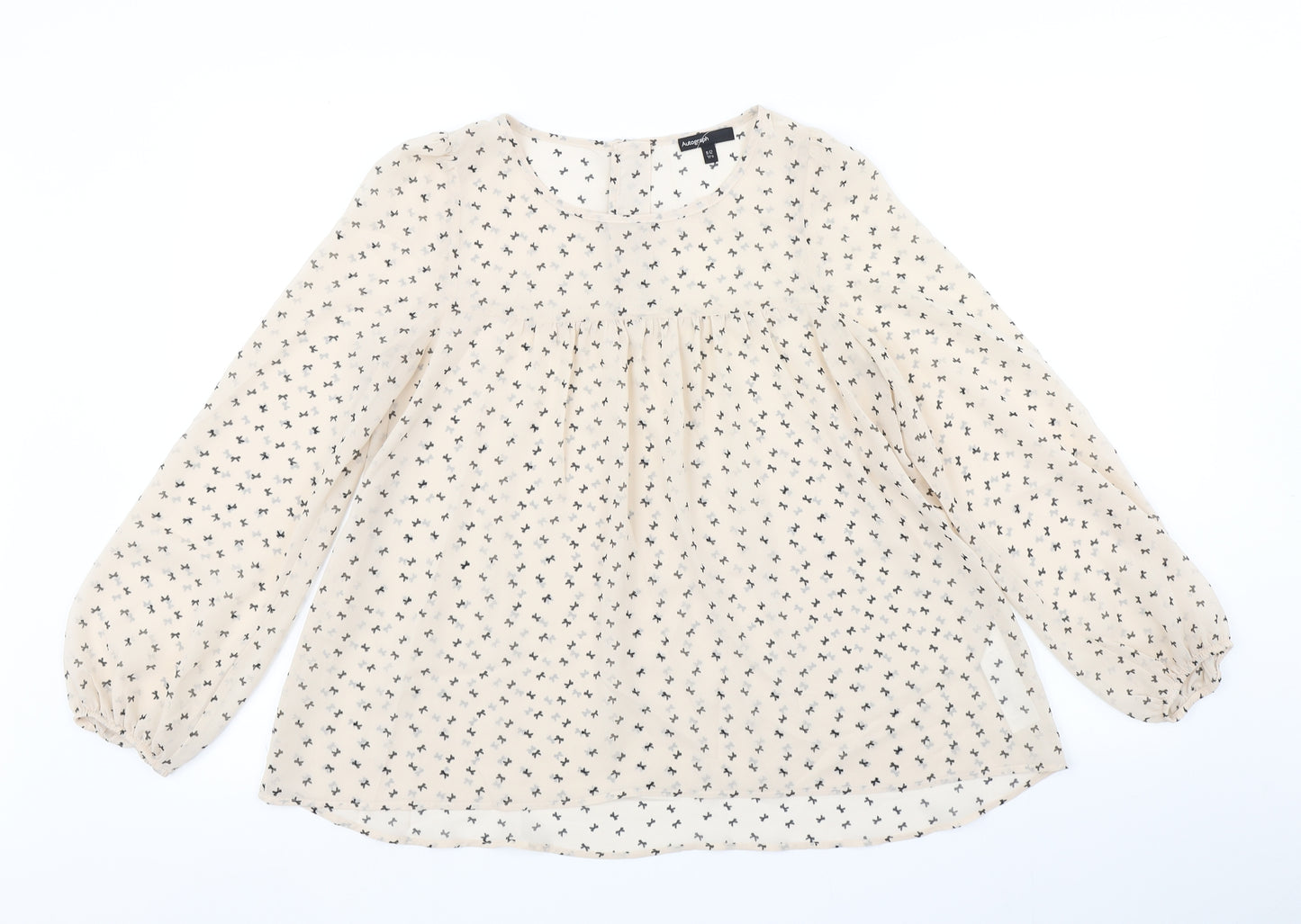 Autograph Girls Beige Polka Dot  Basic Blouse Size 11-12 Years