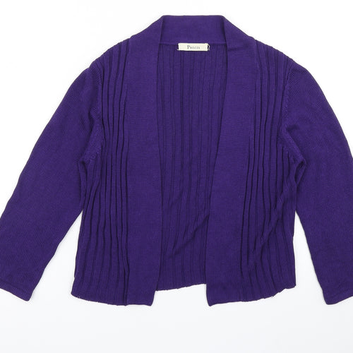 Precis Womens Purple  Knit Cardigan Jumper Size S