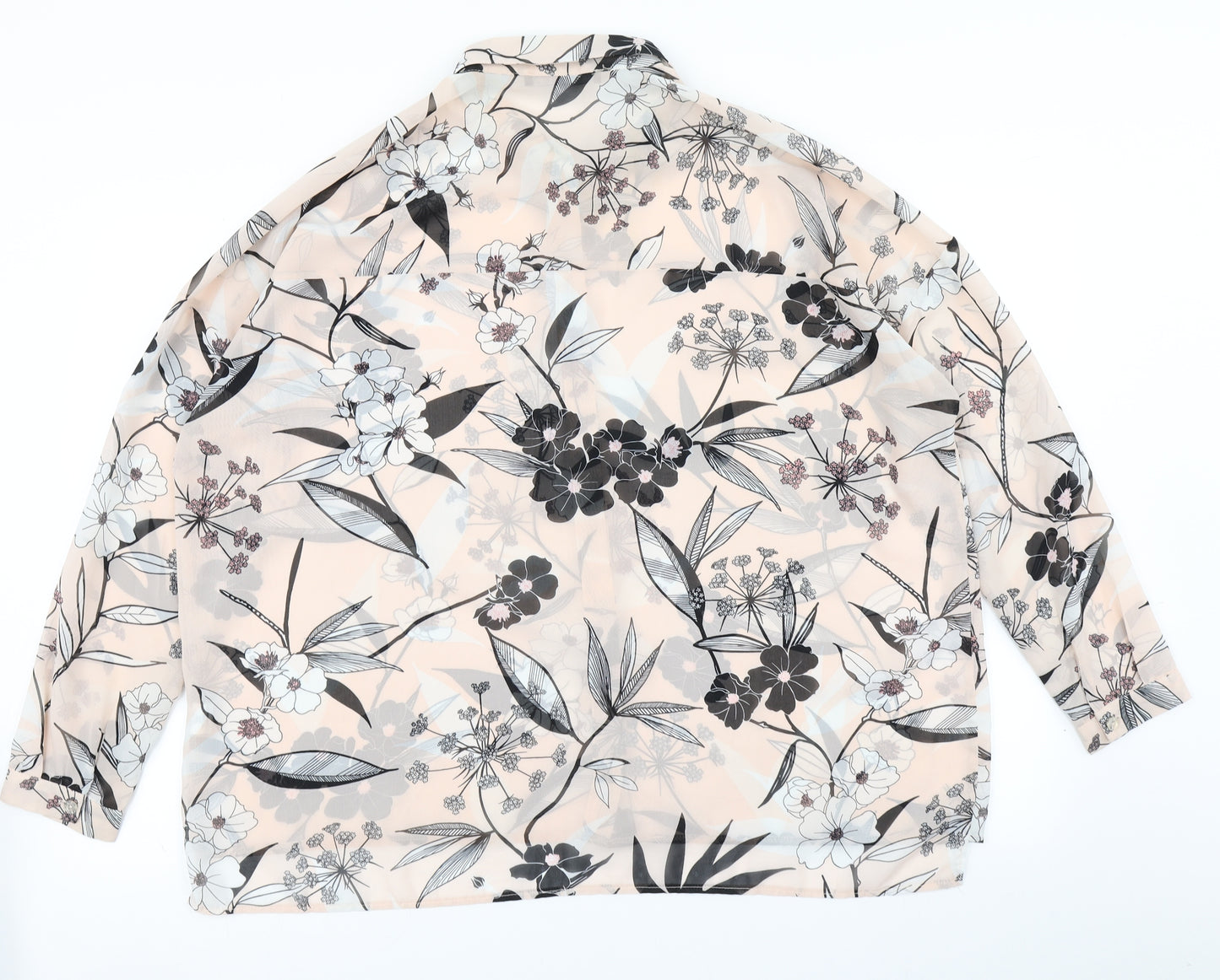 Atmosphere Womens Purple Floral  Basic Blouse Size 14
