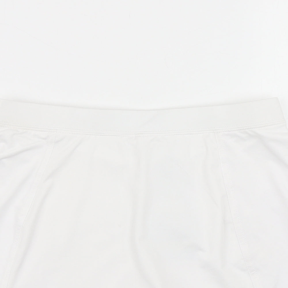 Rhino Skin Womens White   A-Line Skort Size S