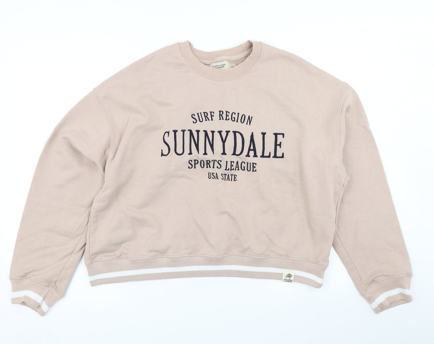Pull & Bear Womens Pink   Pullover Sweatshirt Size L