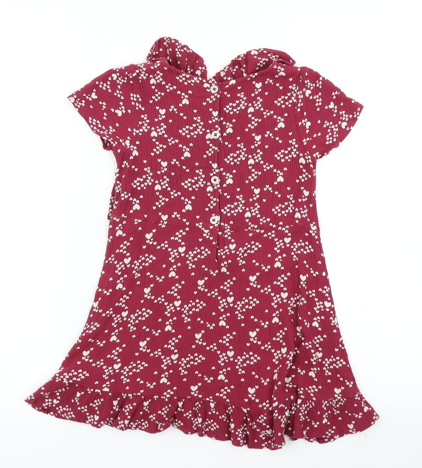 NEXT Girls Purple Spotted  Wrap Dress  Size 5 Years