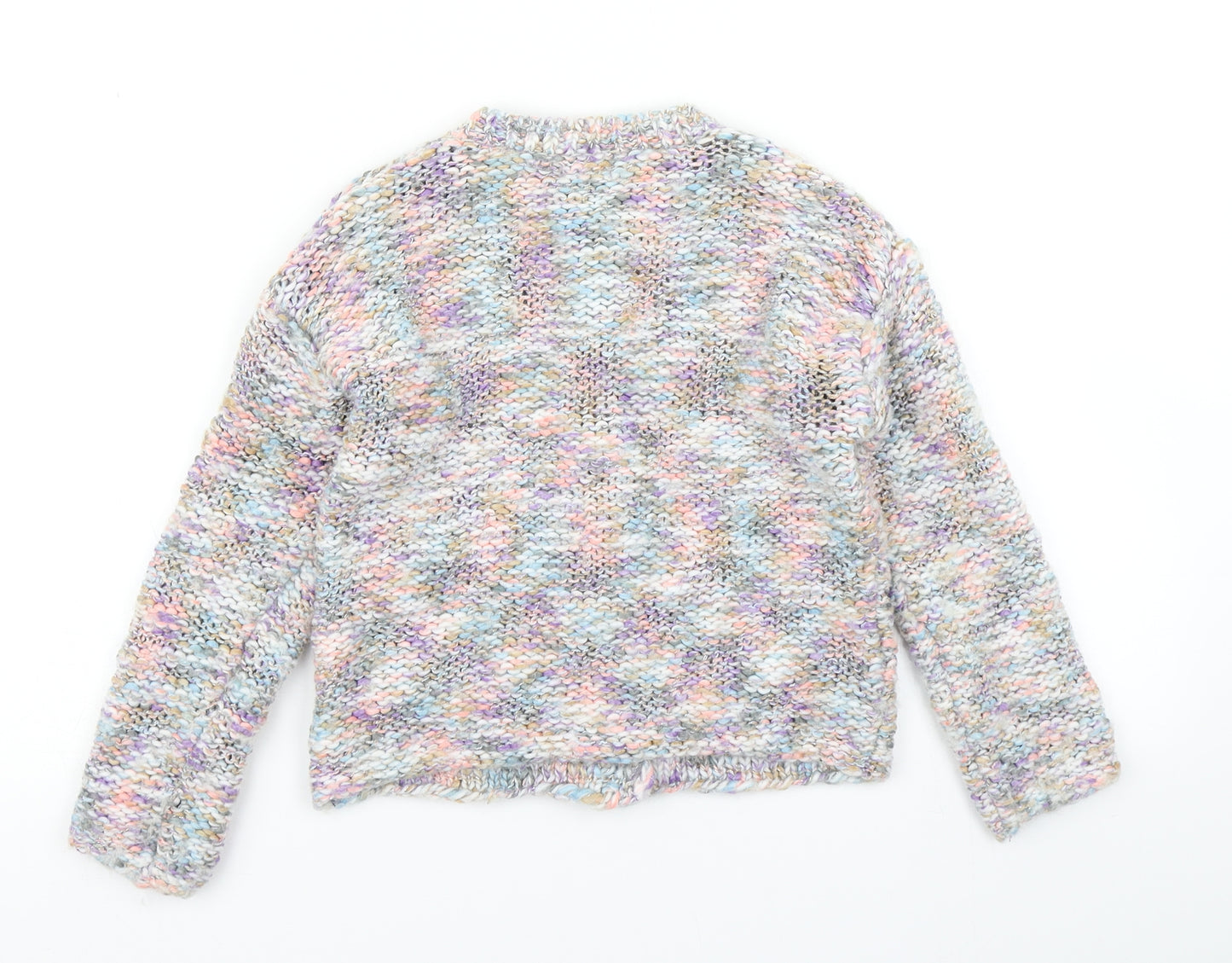 NEXT Girls Blue  Knit Cardigan Jumper Size 5-6 Years
