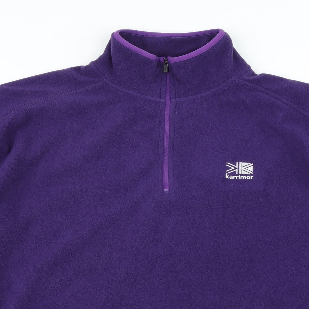 Karrimor Womens Purple  Fleece Pullover Sweatshirt Size 18