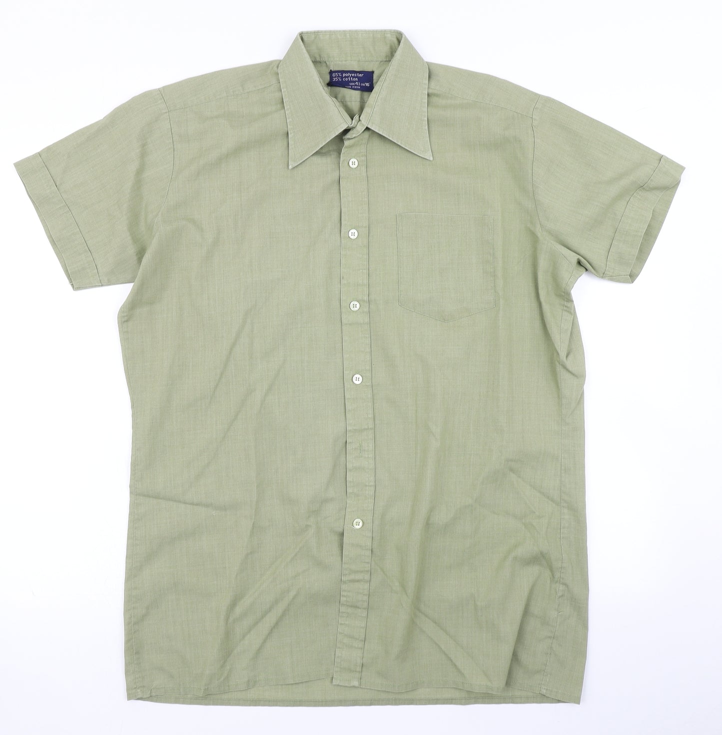 Preworn Mens Green    Button-Up Size 16