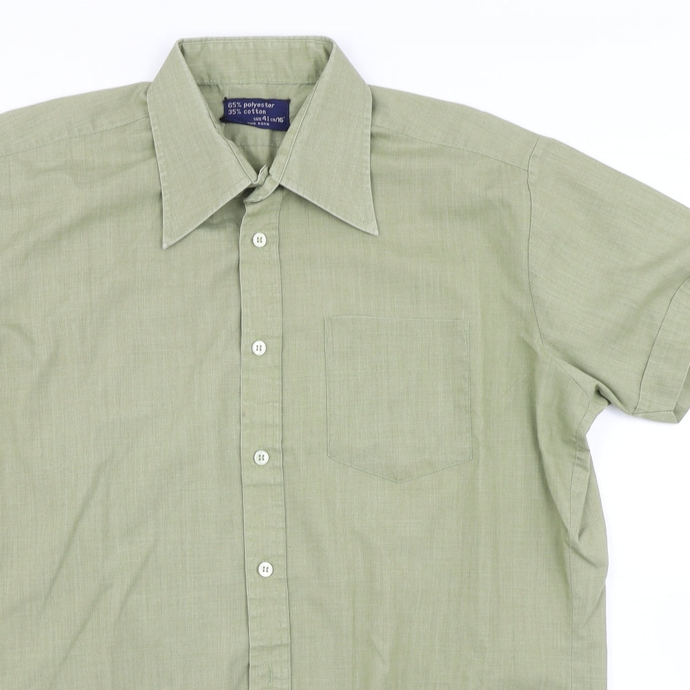 Preworn Mens Green    Button-Up Size 16