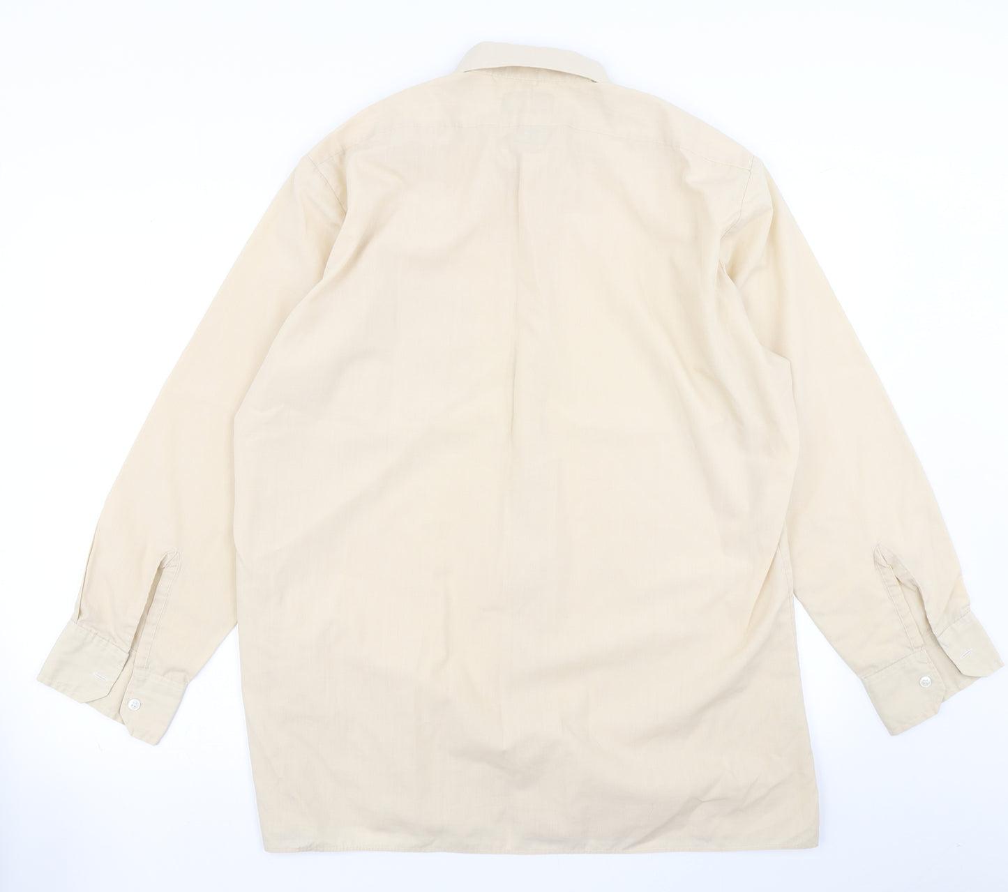 Preworn Mens Beige    Dress Shirt Size 16