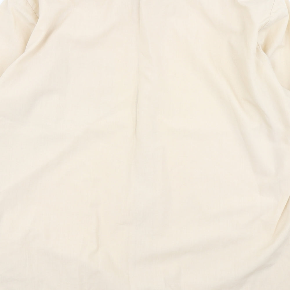 Preworn Mens Beige    Dress Shirt Size 16