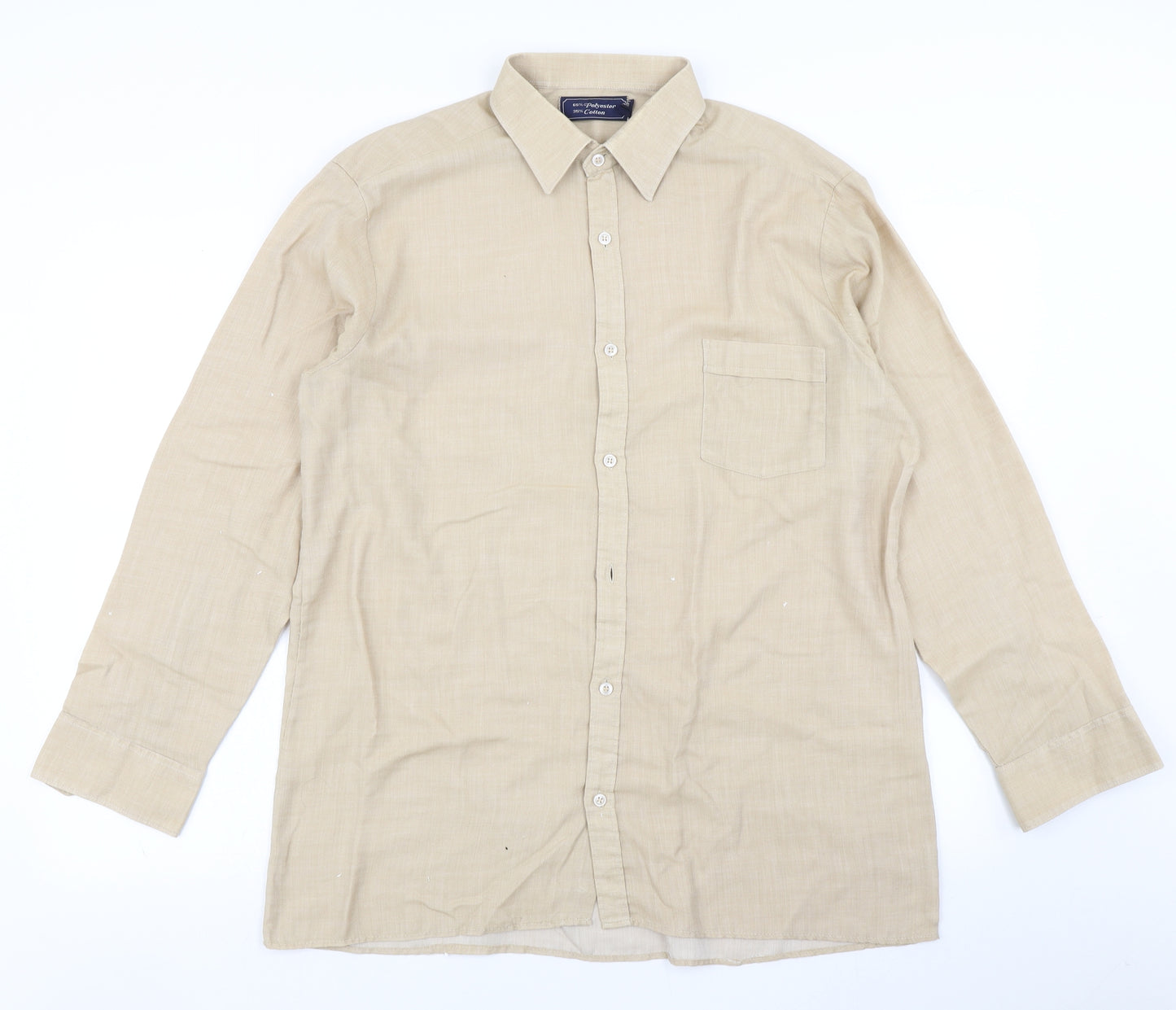 Preworn Mens Brown    Dress Shirt Size 16