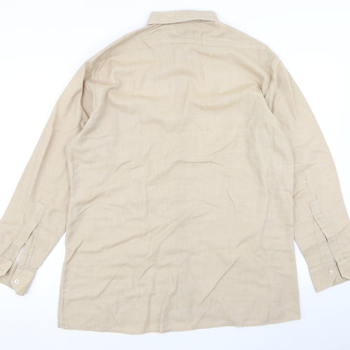 Preworn Mens Brown    Dress Shirt Size 16