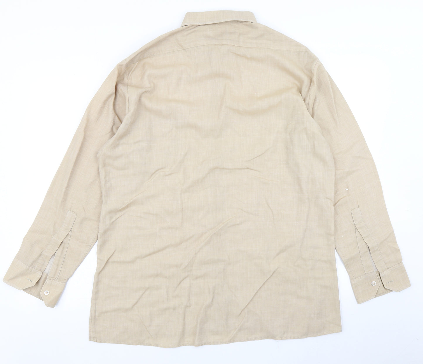 Preworn Mens Brown    Dress Shirt Size 16