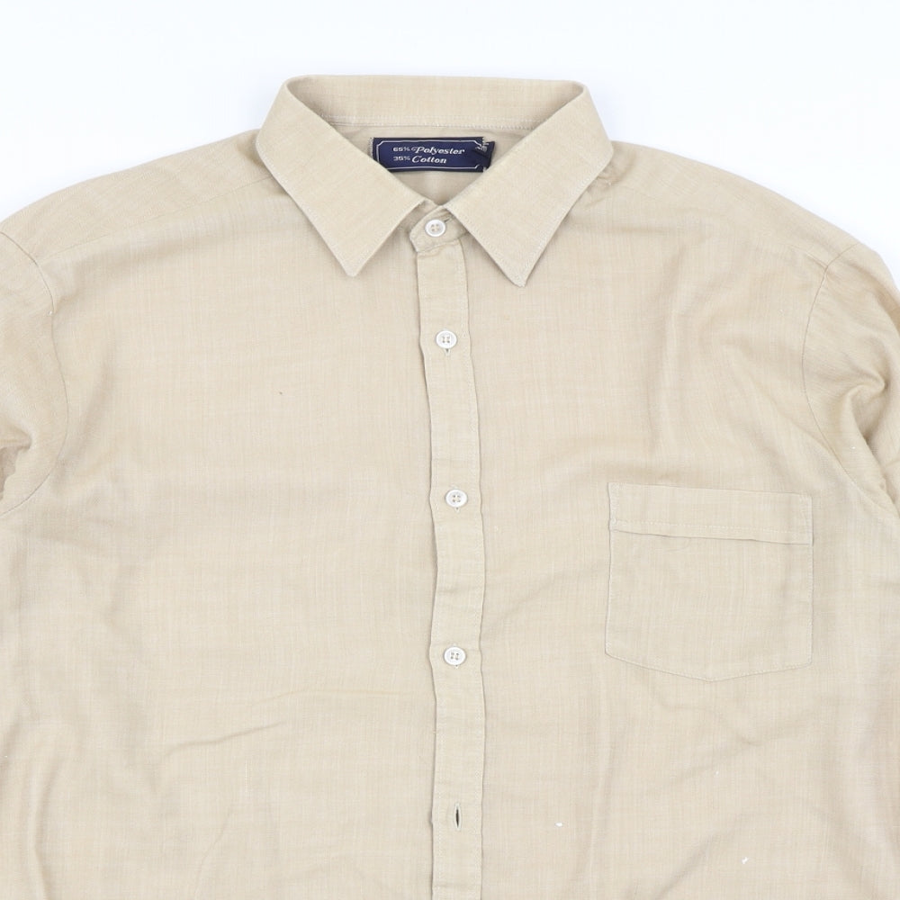 Preworn Mens Brown    Dress Shirt Size 16