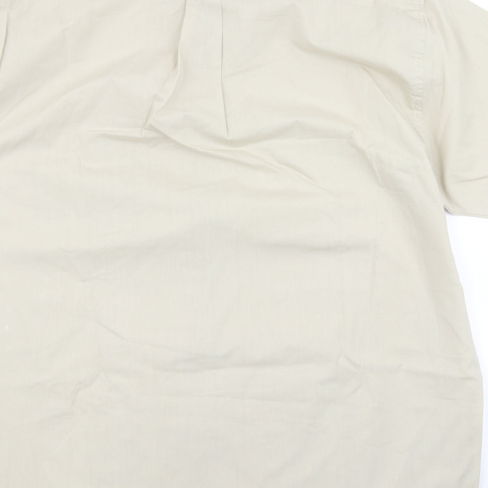 Tom Hagan Mens Brown    Button-Up Size XL