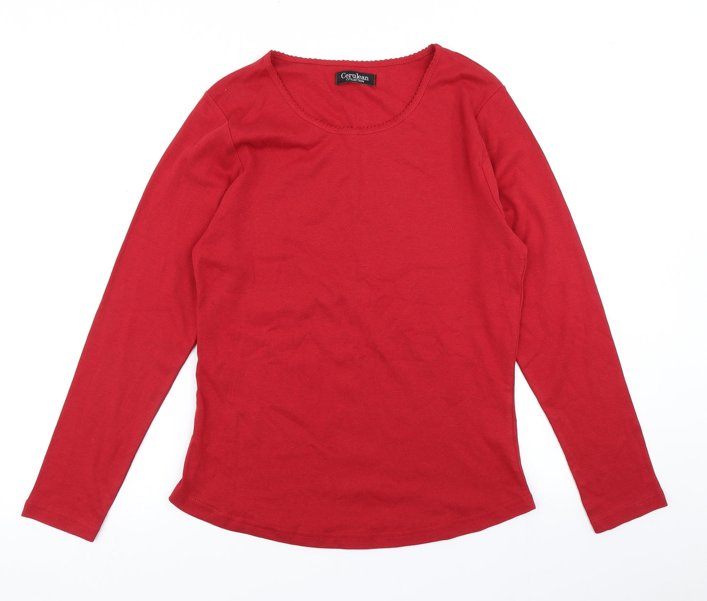 Cerulean Womens Red   Basic T-Shirt Size 14