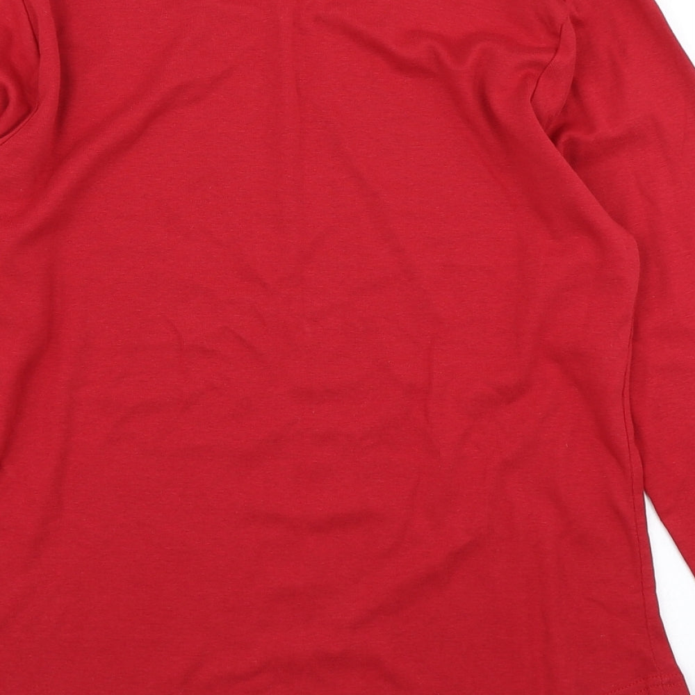 Cerulean Womens Red   Basic T-Shirt Size 14
