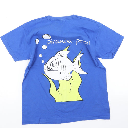 Fruit of the Loom Boys Blue   Basic T-Shirt Size 9-10 Years
