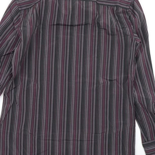 NEXT Mens Blue Striped   Button-Up Size 14.5