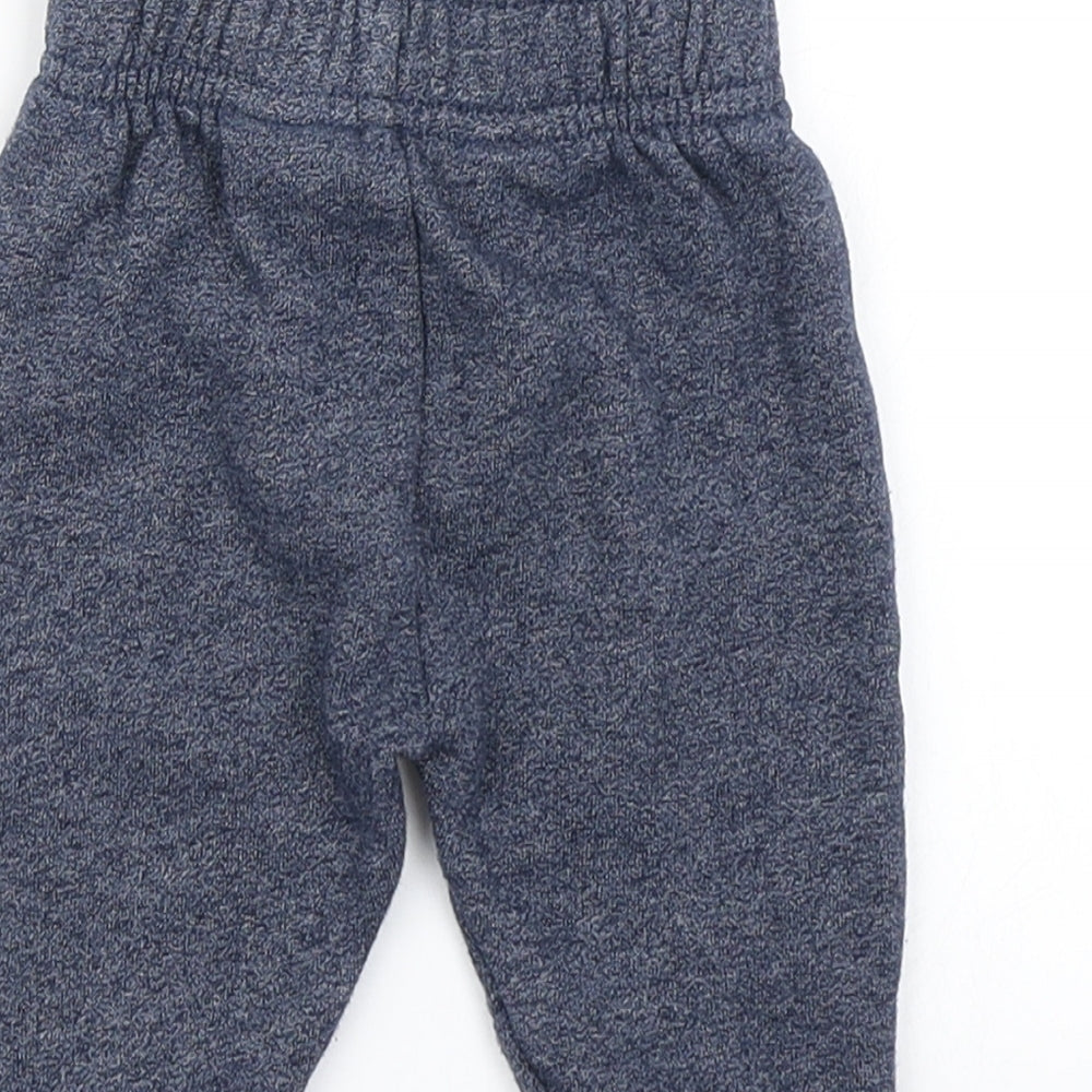 Mini Rebel Boys Blue   Jogger Trousers Size 3-6 Months